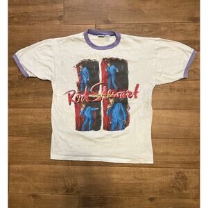 Rod Stewart 1998 All Rod All Night Tour Vintage T-Shirt L Pop Music Tee Usa HTF